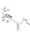 Dodge Ram 2500 Sway Bar Kit Diagram - 52121754AD