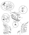Dodge Durango Tailgate Handle Diagram - 55256558AC