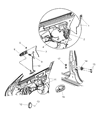 Chrysler Sebring Door Lock Actuator Diagram - 5056174AE