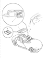 1999 Dodge Viper Weather Strip Diagram - 4848645AE