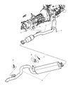 2004 Jeep Liberty Catalytic Converter Diagram - 52128684AC