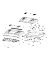 Jeep Wrangler Hood Diagram - 68281965AE