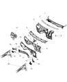 2012 Dodge Durango Dash Panels Diagram - 68021019AE