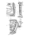 Dodge Door Hinge Diagram - 68148514AA