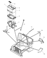 Jeep Wrangler Battery Tray Diagram - 55395173AA