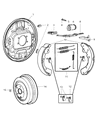 Ram Dakota Brake Drum Diagram - 52013438AF