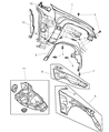 Jeep Grand Cherokee Fender Diagram - 55135901AC