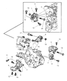 Chrysler Voyager Engine Mount Diagram - 5015521AA