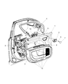 2017 Dodge Journey Door Moldings Diagram - 1JB03DX9AD