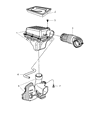 2006 Dodge Magnum Air Duct Diagram - 4861705AA
