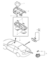 Chrysler Sebring Dome Light Diagram - MR572038