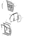 2008 Dodge Ram 2500 Door Seal Diagram - 55277028AF