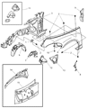 Chrysler Fender Diagram - 5015484AD