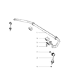 Dodge Viper Sway Bar Link Diagram - 4709289AB