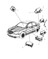 Chrysler Air Bag Control Module Diagram - 56054107AC