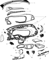 Dodge Dart Steering Column Cover Diagram - 1TB71LA8AA