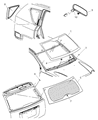 Jeep Compass Windshield Diagram - 5191429AA
