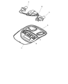 Dodge Intrepid Dome Light Diagram - 5014272AA