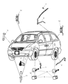Dodge Grand Caravan Ambient Temperature Sensor Diagram - 4685819AC