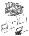 Ram C/V Weather Strip Diagram - 1JG10XXXAE