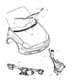 Dodge Neon Windshield Wiper Diagram - 5014793AB