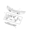 Jeep Wrangler Bumper Diagram - 68159372AE