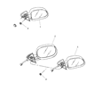 2002 Dodge Durango Car Mirror Diagram - 55077288AA