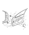 2002 Dodge Neon Door Hinge Diagram - 4783648AD