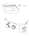 Ram Headlight Diagram - 68274982AA