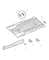 1998 Dodge Grand Caravan Floor Pan Diagram - 5012645AA