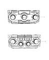 2010 Jeep Commander A/C Switch Diagram - 55111930AA