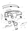 Chrysler Steering Column Cover Diagram - 5ZB90DX9AA