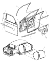 Dodge Window Run Diagram - 5065180AD