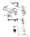 Ram Steering Knuckle Diagram - 68445260AA