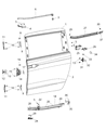 2020 Chrysler Voyager Door Latch Assembly Diagram - 68185991AC
