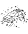 Jeep Grand Cherokee TPMS Sensor Diagram - 56053030AA