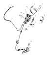 Dodge Sprinter 2500 Automatic Transmission Shift Levers Diagram - 68039721AA