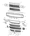 2015 Dodge Challenger Grille Diagram - 5LC47RXFAA