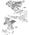 2004 Chrysler Pacifica Engine Mount Bracket Diagram - 5510009AB