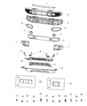 Jeep Wrangler Bumper Diagram - 6ZQ94TZZAA