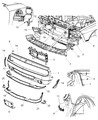 Dodge Challenger Air Deflector Diagram - 68109837AA