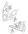 1999 Dodge Durango Car Speakers Diagram - 56043065AB