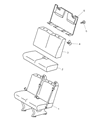 2006 Dodge Sprinter 2500 Seat Cushion Diagram - 5134610AA