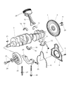 Dodge Crankshaft Thrust Washer Set Diagram - 4723542AB