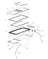 Jeep Wagoneer L Weather Strip Diagram - 68357670AA