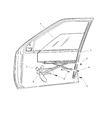 Jeep Grand Cherokee Window Regulator Diagram - 4798379AB