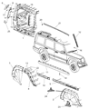 Jeep Commander Emblem Diagram - 5140834AB