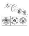 Chrysler Voyager Wheel Cover Diagram - 5006441AA