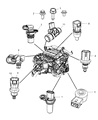 Chrysler Intake Manifold Temperature Sensor Diagram - 5149264AA