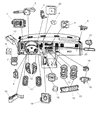 Chrysler Aspen Wiper Switch Diagram - 56044802AB